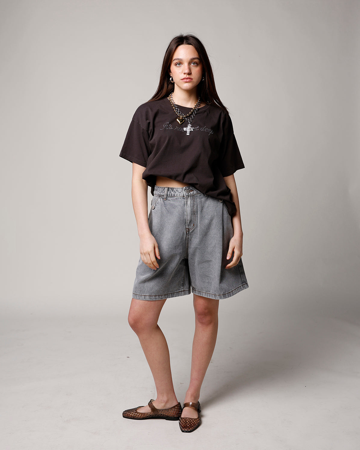 VINCENT BERMUDA SHORTS X GREY