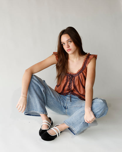 SALOME MARY JANE BALLET SNEAKER X BLACK