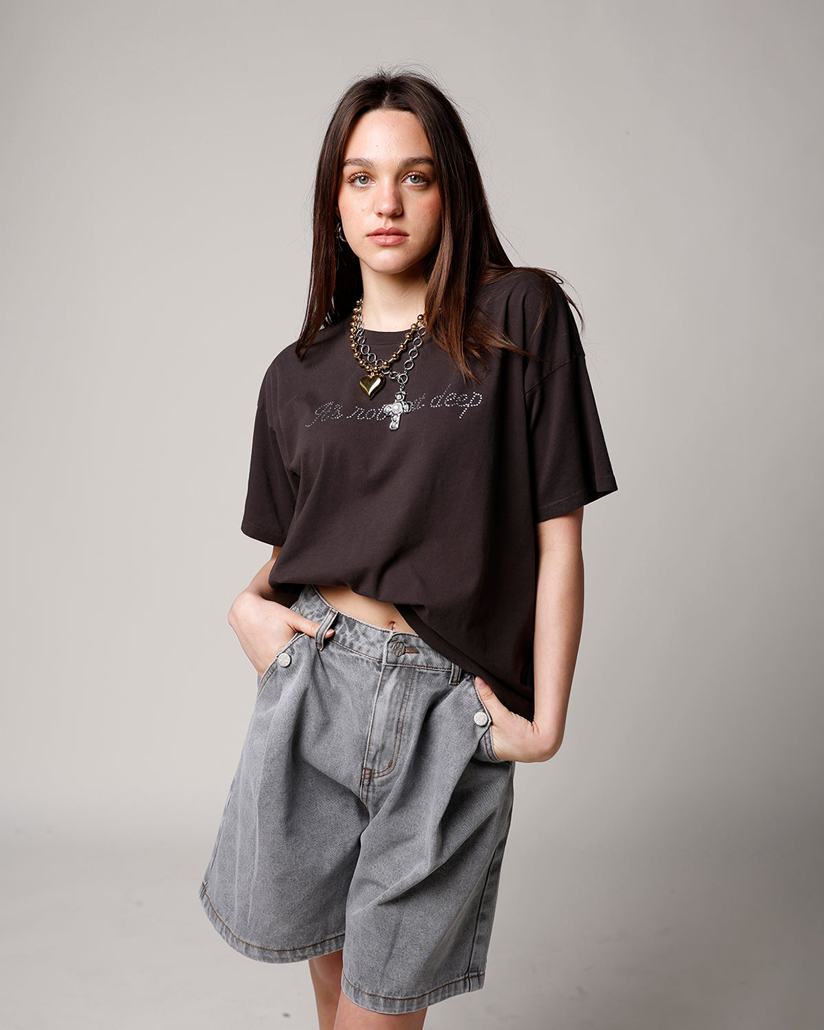 VINCENT BERMUDA SHORTS X GREY