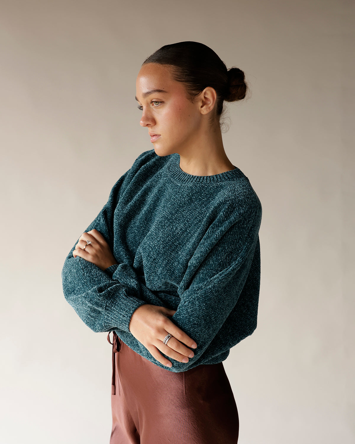 TEALLY COZY SWEATER