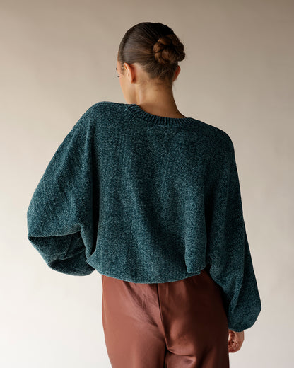 TEALLY COZY SWEATER