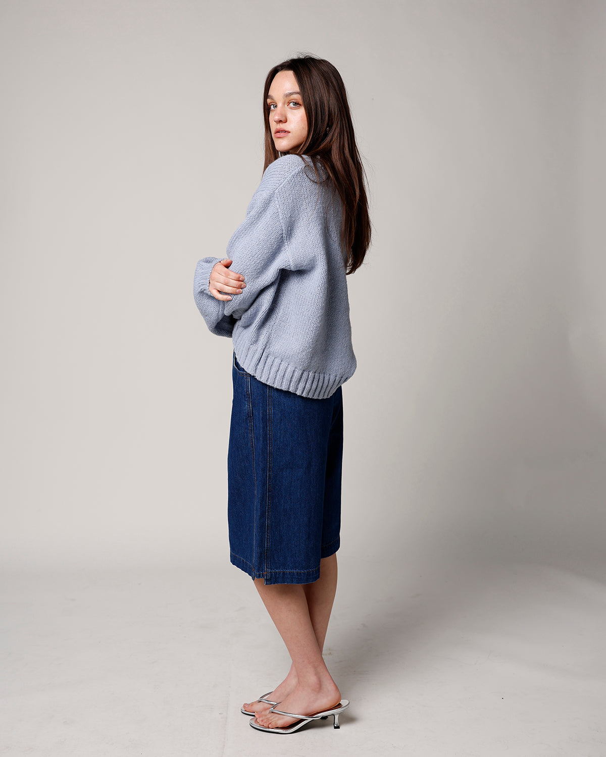 ALL AMERICAN OFF THE SHOULDER SWEATER
