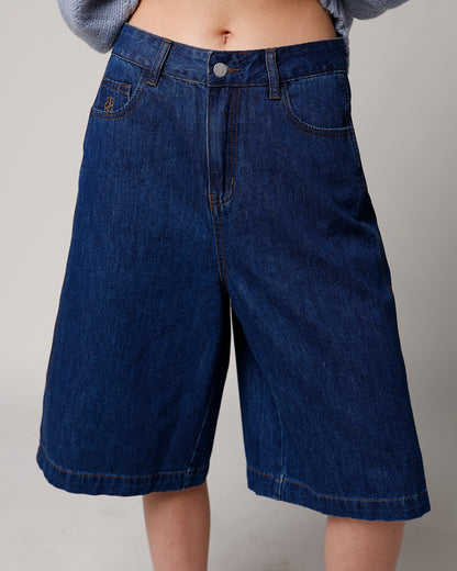 LAZARE BERMUDA SHORTS X BLUE DENIM