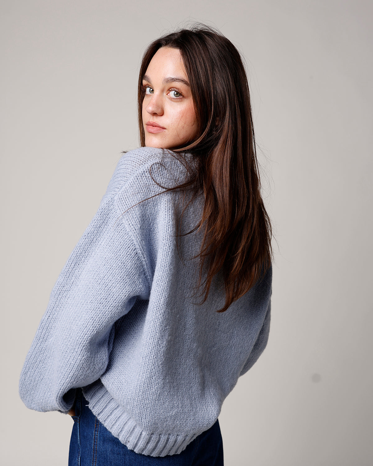 ALL AMERICAN OFF THE SHOULDER SWEATER