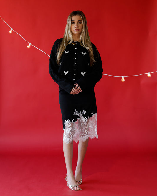 cardigan sweater holiday tops blouses bows pearls