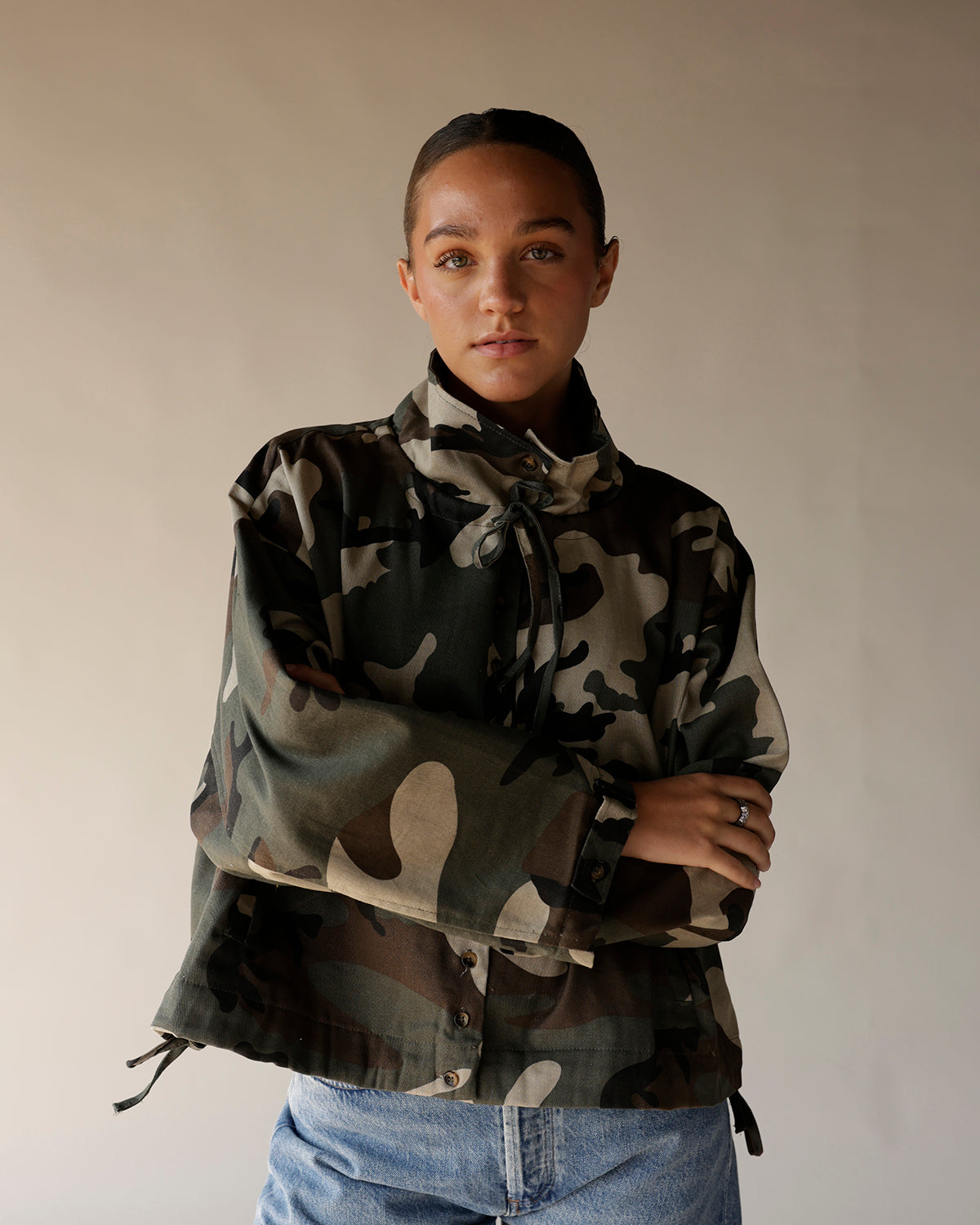 STEALTH MODE CAMO BOMBER JACKET