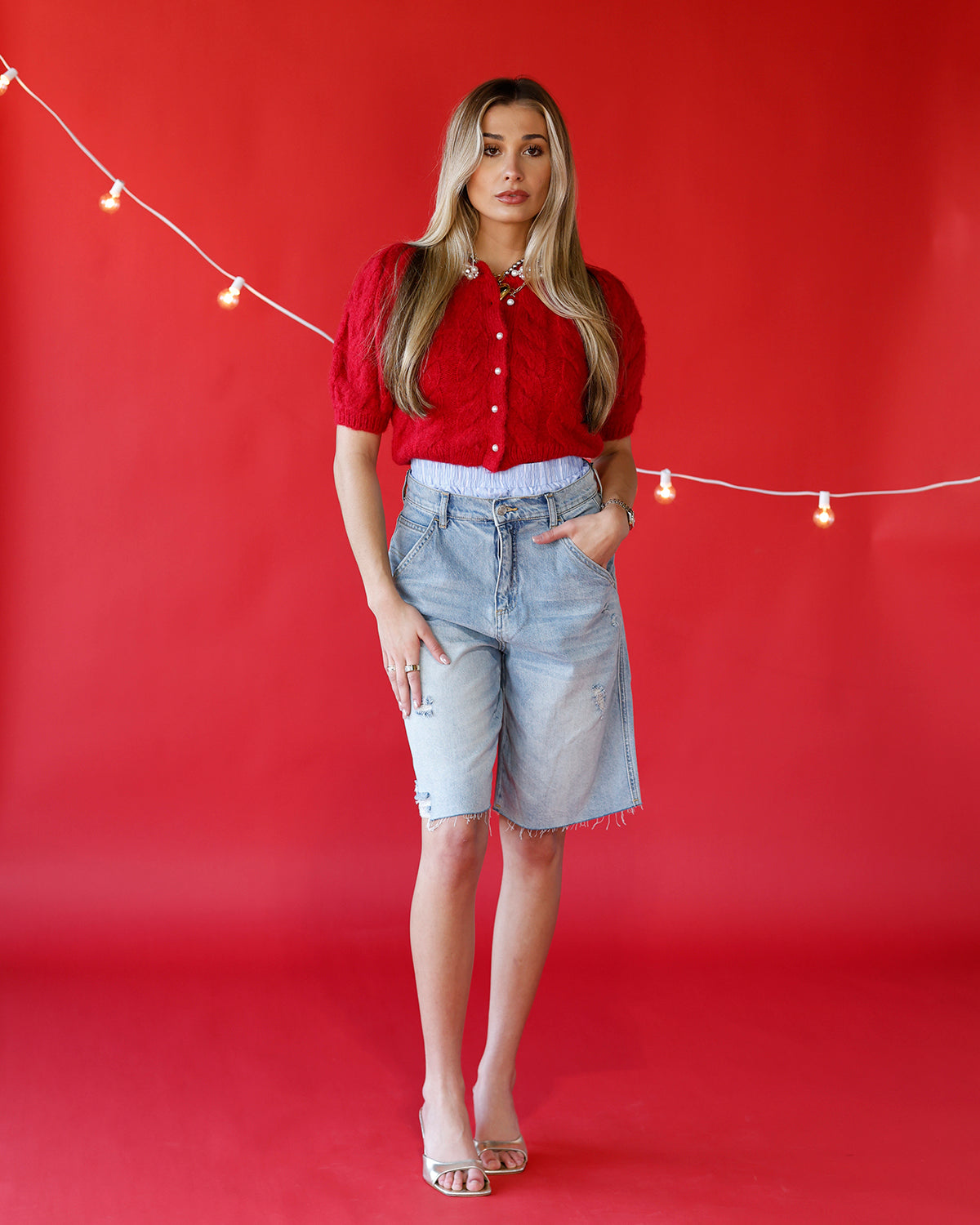 HOLIDAY CHARM CARDI