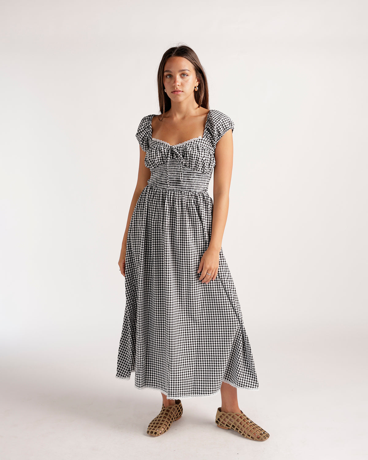 Gingham Girl Midi Dress