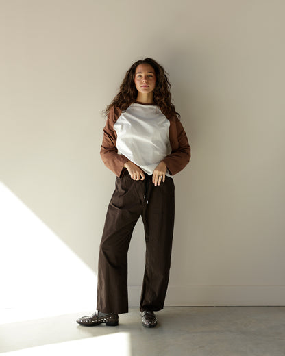 HIP COVETED RAGLAN TEE X BROWN