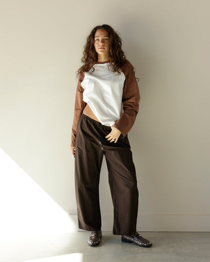 HIP COVETED RAGLAN TEE X BROWN
