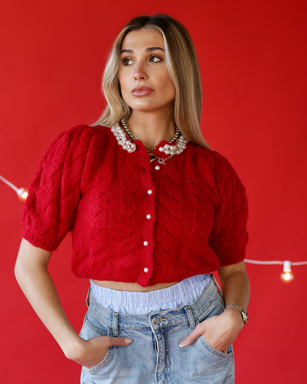HOLIDAY CHARM CARDI