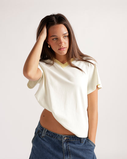 VARSITY VIBES TEE X YELLOW