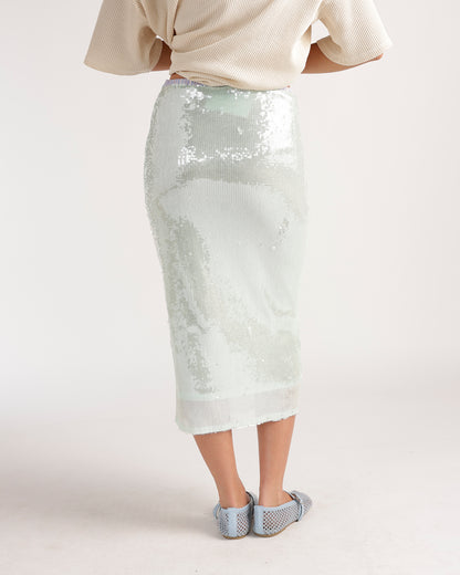 UNDER THE SEA SEQUIN MIDI SKIRT