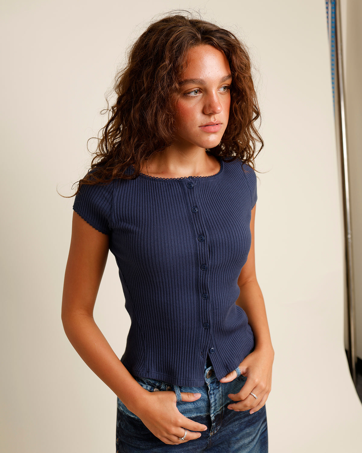 FREE PEOPLE MOST WANTED CARDI X NAVY