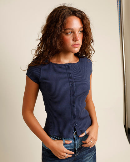 FREE PEOPLE MOST WANTED CARDI X NAVY
