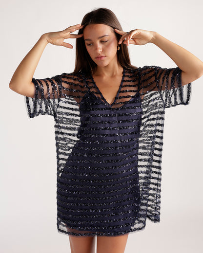 VICTORY LAP SEQUIN MINI DRESS