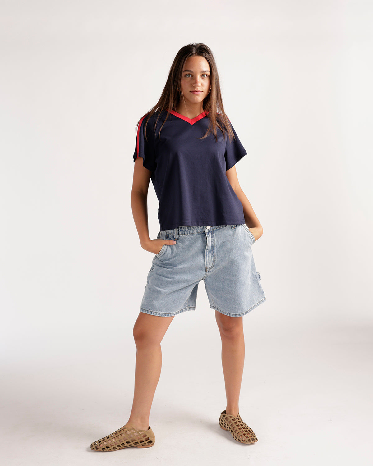VARSITY VIBES TEE X NAVY