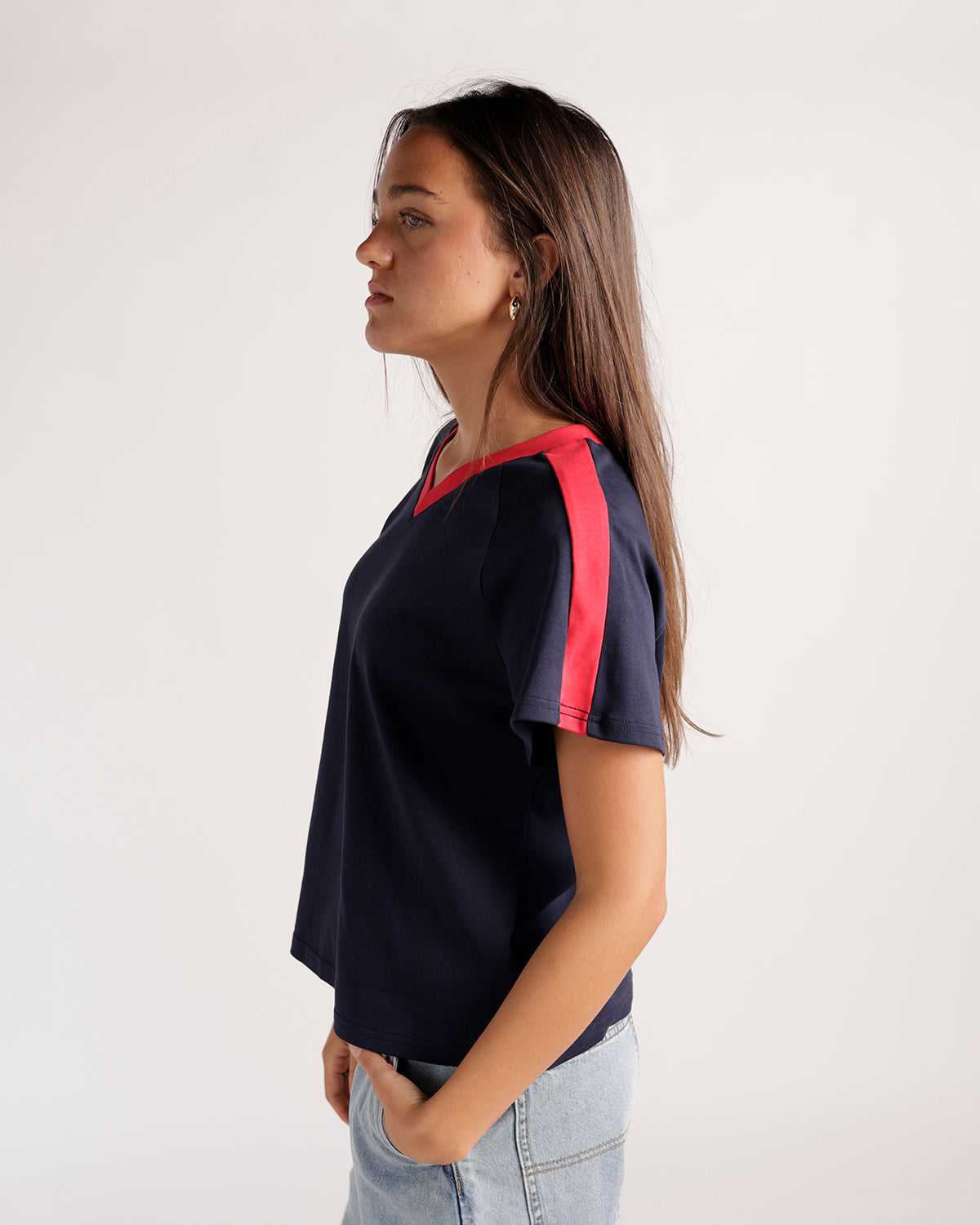 VARSITY VIBES TEE X NAVY