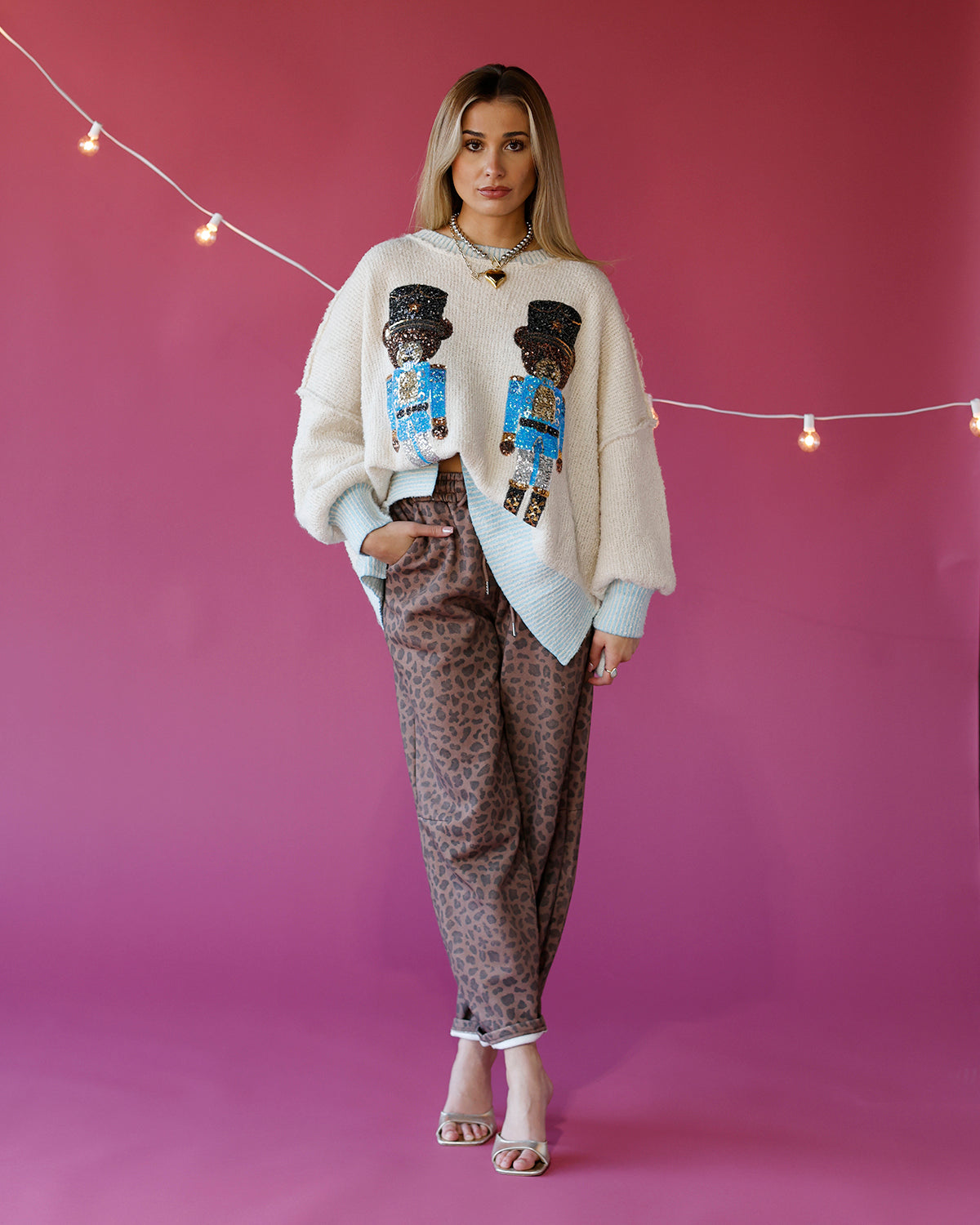 BEAR-Y FESTIVE NUTCRACKER SWEATER