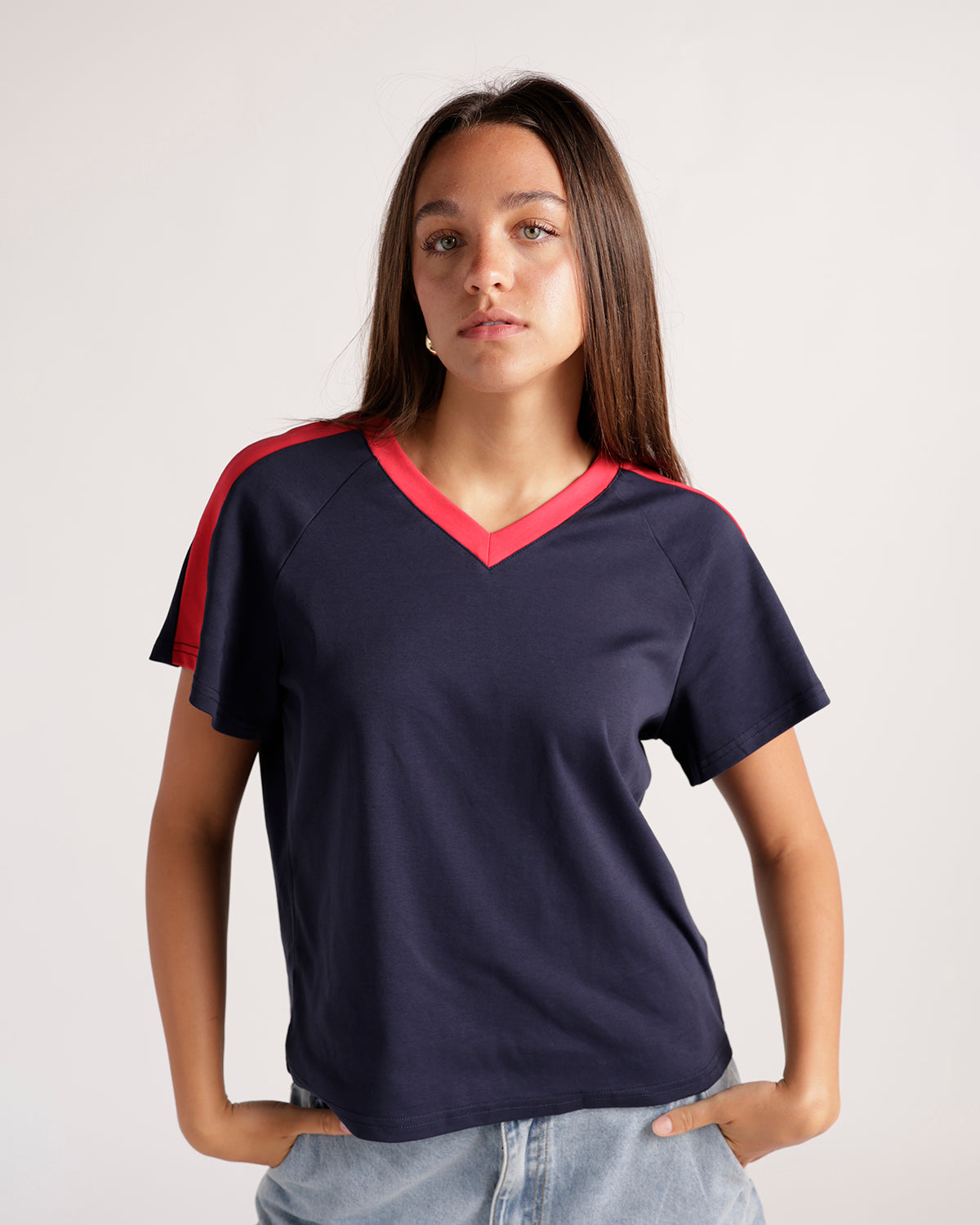 VARSITY VIBES TEE X NAVY