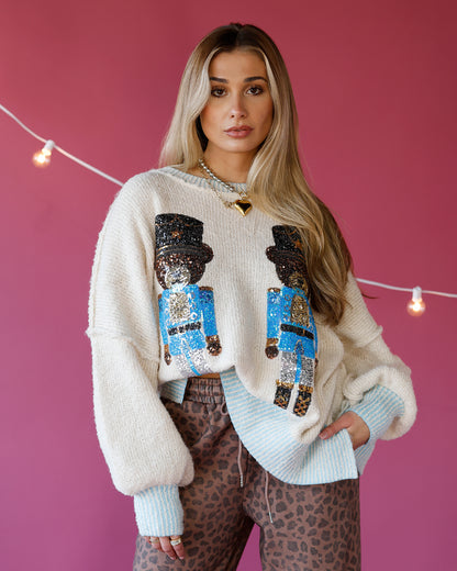 BEAR-Y FESTIVE NUTCRACKER SWEATER