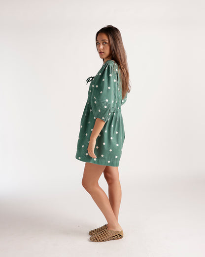 DOT THE OCCASION ROMPER X GREEN