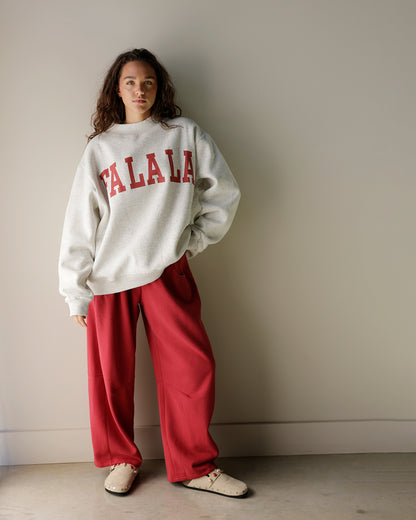 FA LA LA + HO HO HO REVERSIBLE MOCK NECK SWEATSHIRT