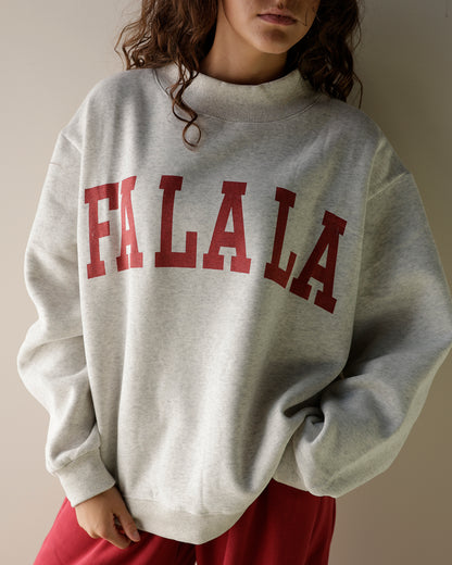 FA LA LA + HO HO HO REVERSIBLE MOCK NECK SWEATSHIRT