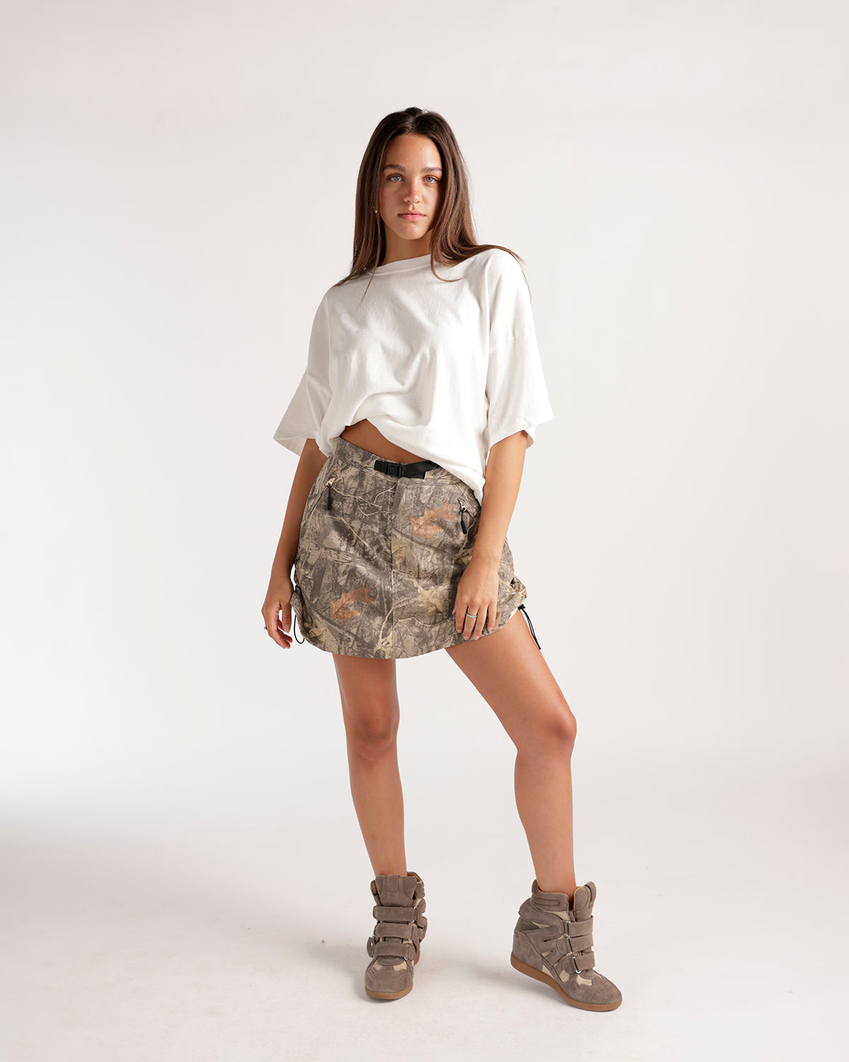 RANGER GIRL CAMO CARGO SKIRT