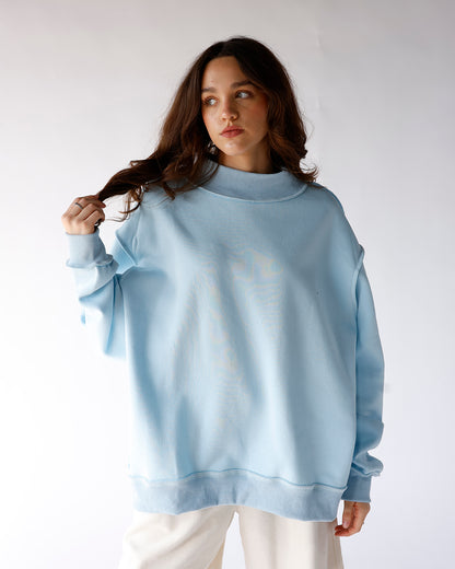 light blue mock neck sweatshirt women's light blue mock neck pullover sweatshirt