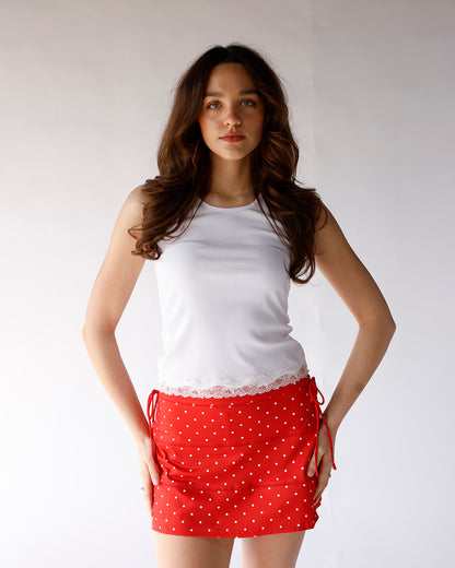 AMERICAN SWEETHEART POLKA DOT SKORT