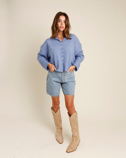 THE CULT CARDI X LIGHT BLUE