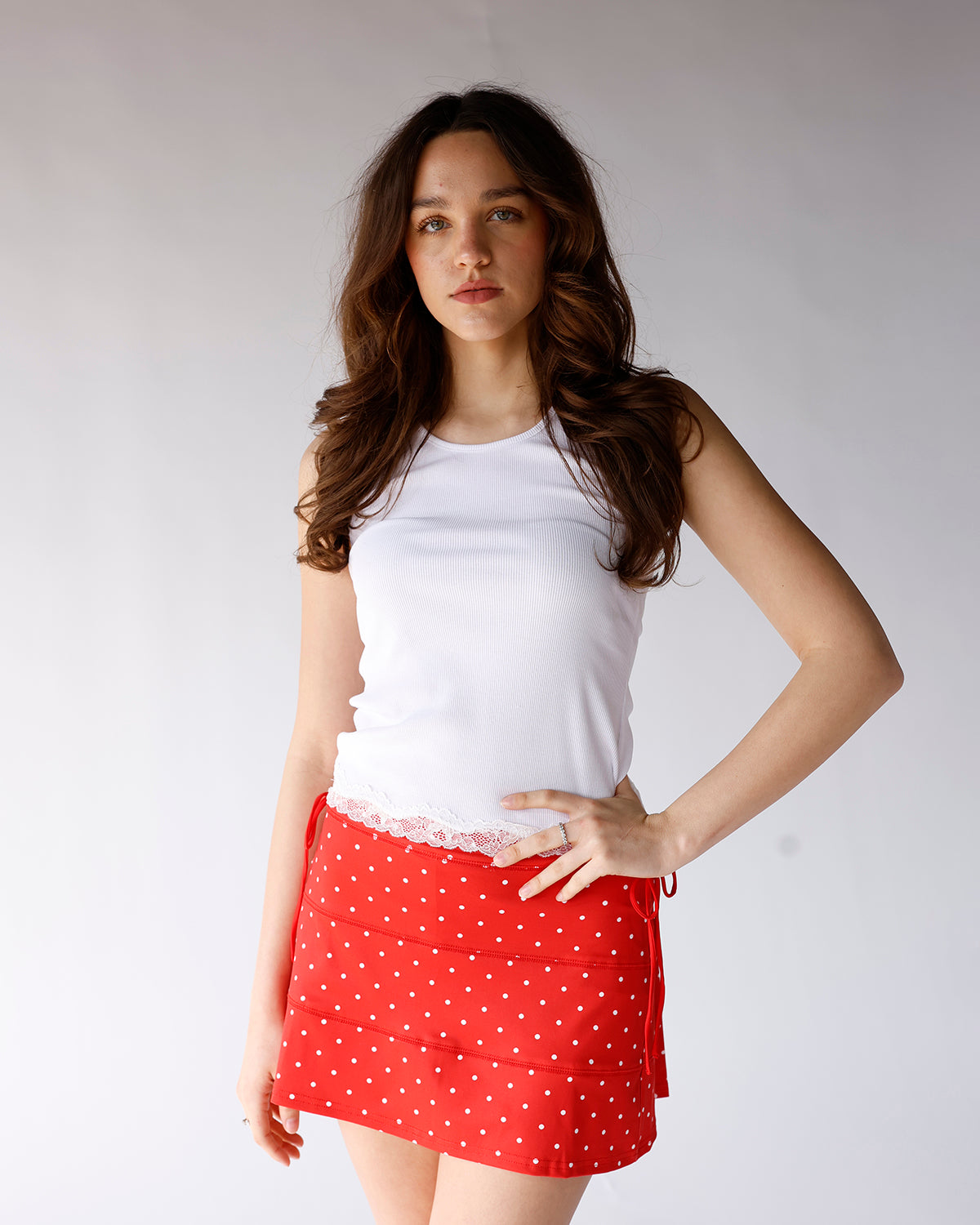 AMERICAN SWEETHEART POLKA DOT SKORT