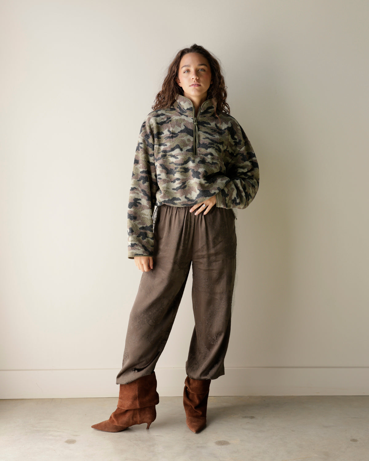 CAMO CRAZE FLEECE ZIP UP JACKET