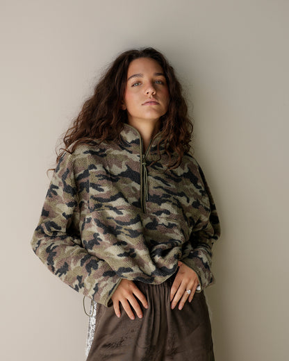 CAMO CRAZE FLEECE ZIP UP JACKET