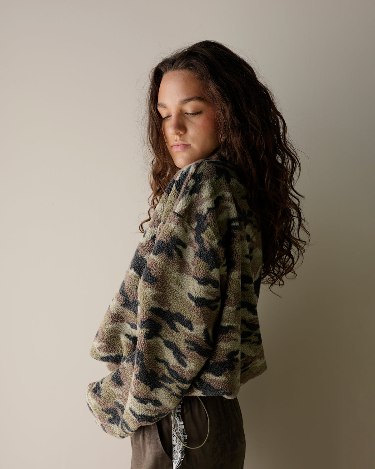 CAMO CRAZE FLEECE ZIP UP JACKET