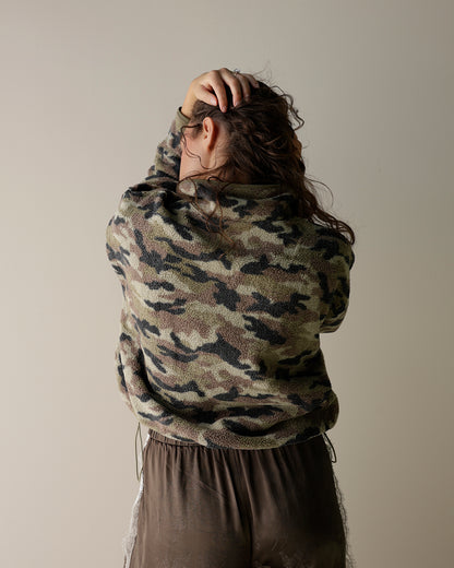 CAMO CRAZE FLEECE ZIP UP JACKET