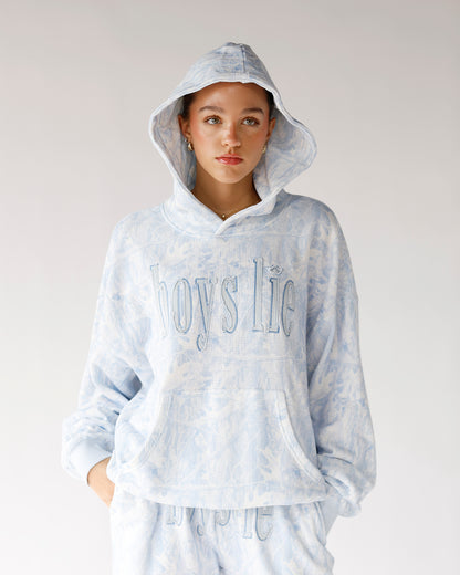 BOYS LIE BLUE MANHUNT RACER HOODIE
