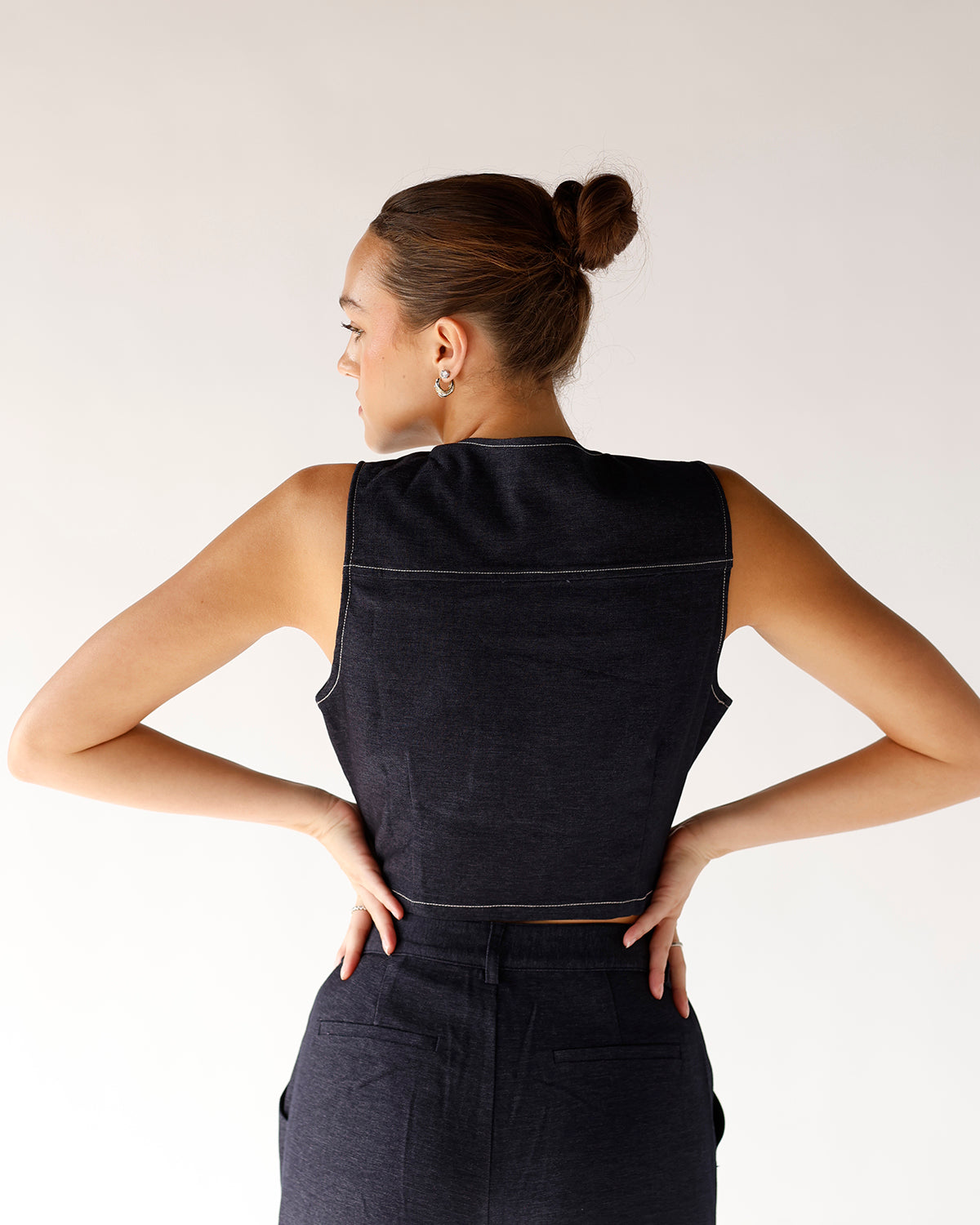 SAGE THE LABEL DENIM VEST