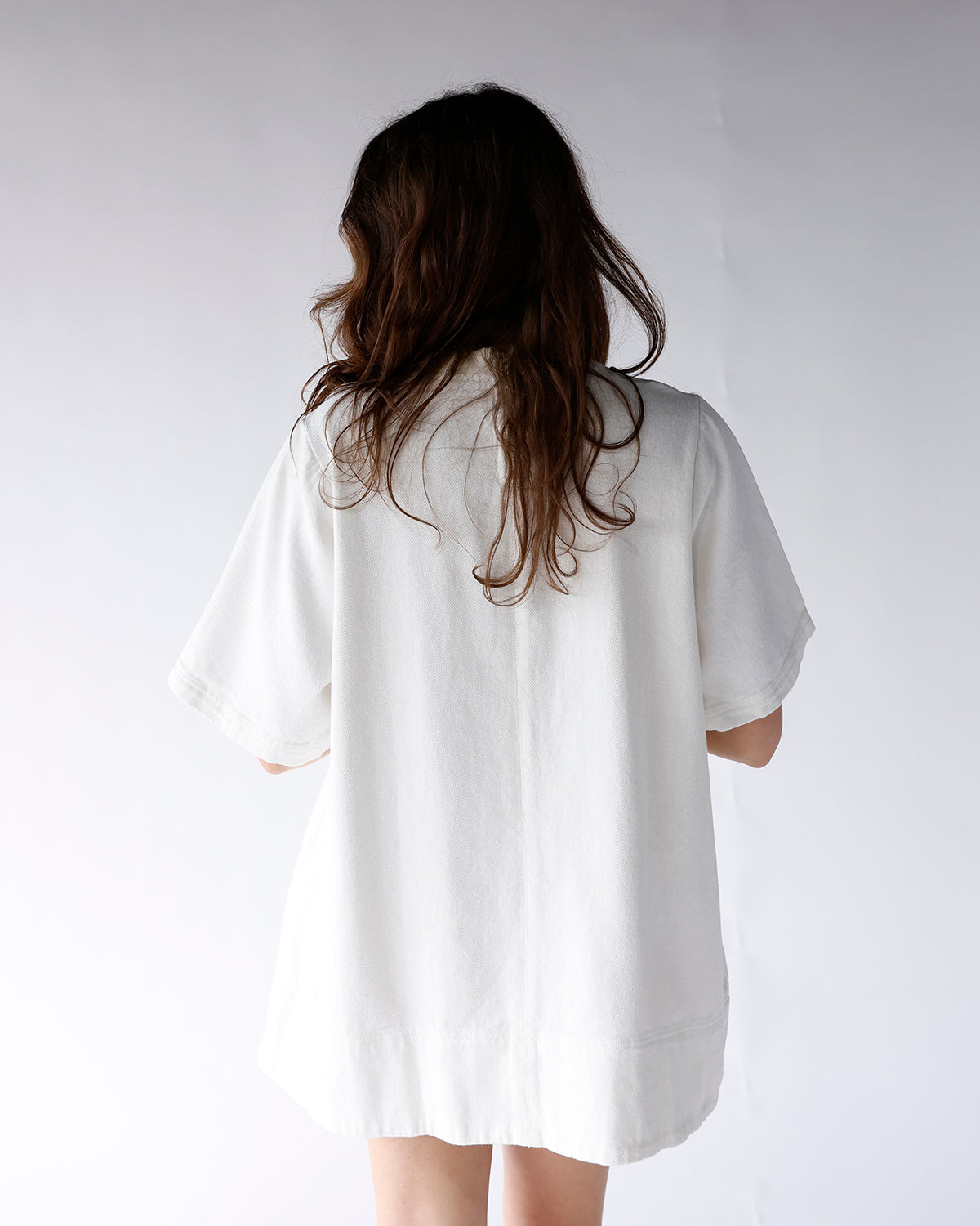 CLEAN SLATE DENIM MINI DRESS