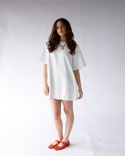 CLEAN SLATE DENIM MINI DRESS