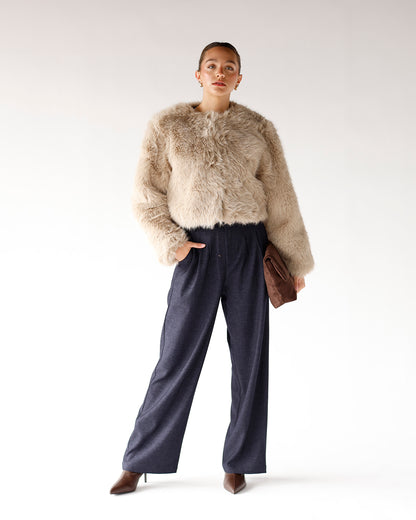 POWER MOVE FAUX FUR JACKET