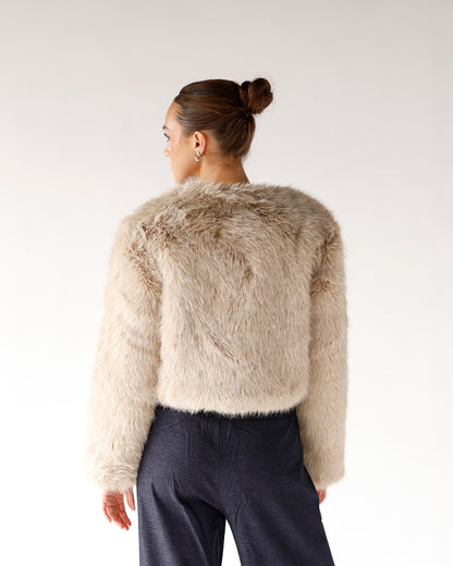 POWER MOVE FAUX FUR JACKET