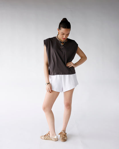 NIGHTS LIKE THIS MUSCLE TEE X WASHED BLACK