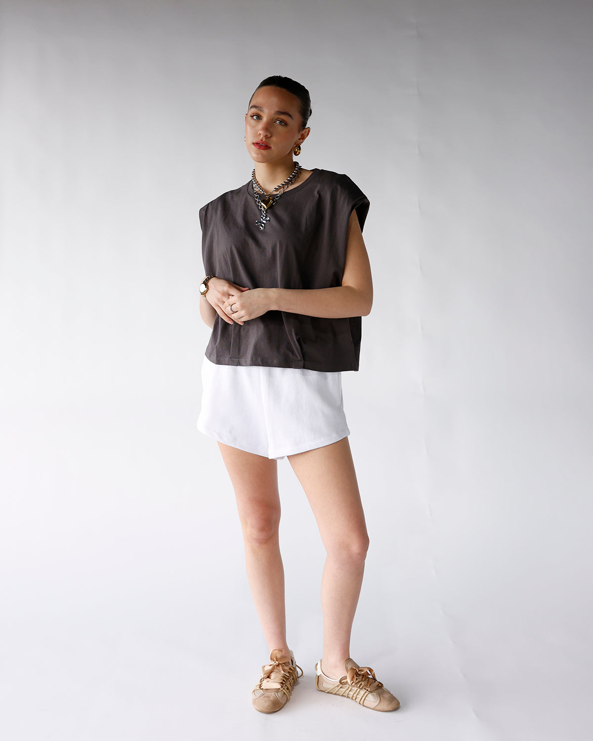 NIGHTS LIKE THIS MUSCLE TEE X WASHED BLACK