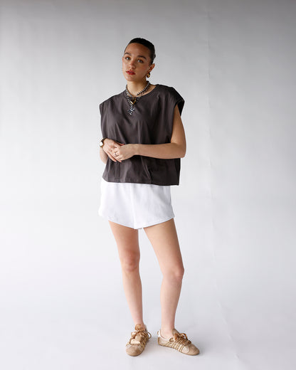 NIGHTS LIKE THIS MUSCLE TEE X WASHED BLACK