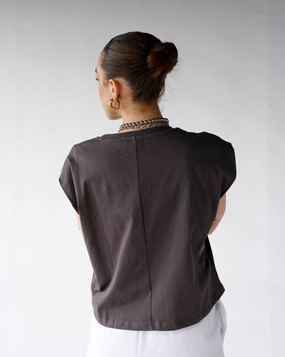 NIGHTS LIKE THIS MUSCLE TEE X WASHED BLACK