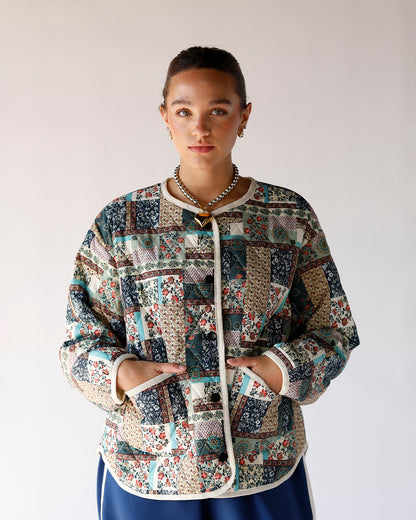 QUILTED FLORAL JACKET