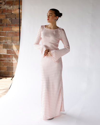 DOLLY POLKA DOT MAXI DRESS