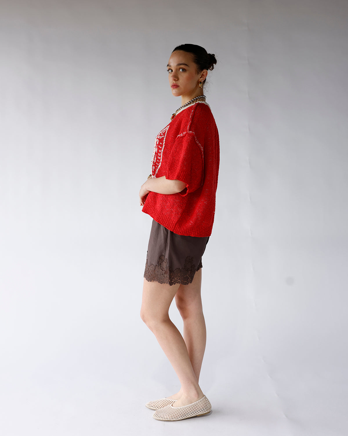 EASY DOES IT LACE TRIM SHORTS